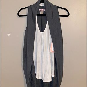 Tank top cardigan set